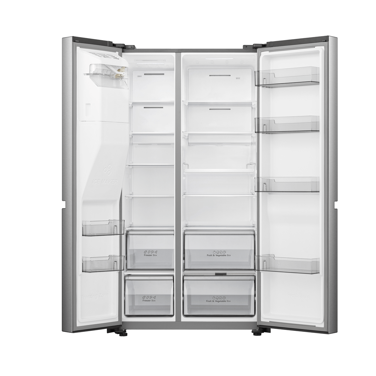 Refrigeradora Side by Side Indurama 669 Litros Silver con Dispensador de Agua y Hielo - Imagen 2