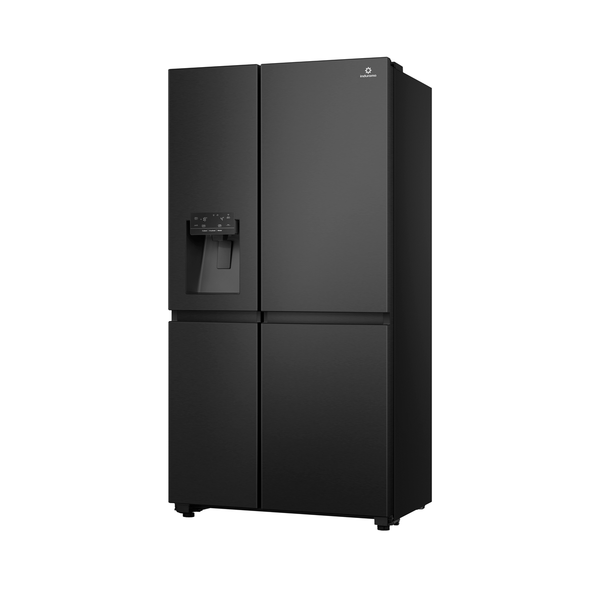 Refrigeradora Side by Side Indurama 669 Litros Negro Mate con Dispensador de Agua y Hielo