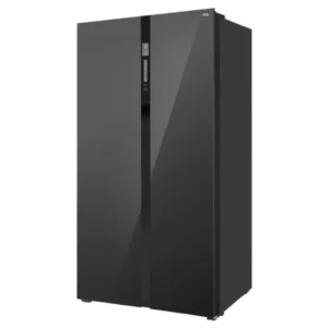 Refrigeradora Side by Side Tcl 650 Litros Puertas de Vidrio Templado Negro